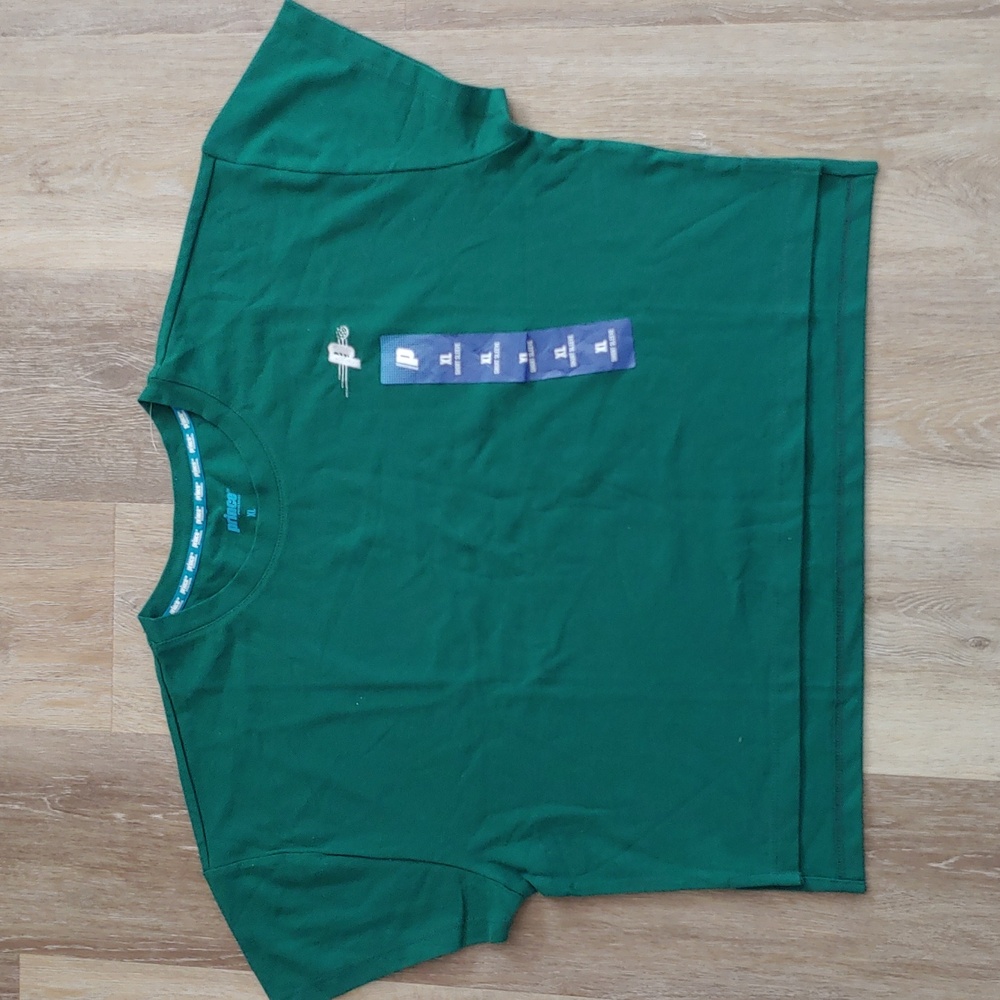 NWT Prince Pickleball Women's Short Sleeve Crop Shirt Top Green Size XL
